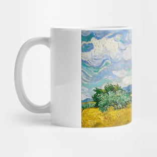 Wheat Field with Cypresses Mug